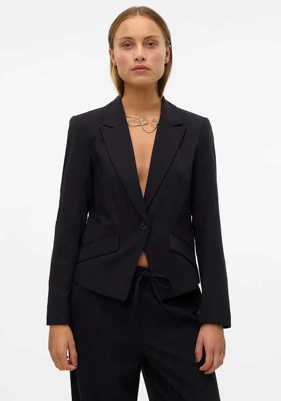 Vero Moda Babette Fitted Blazer, Black Women's boho jackets