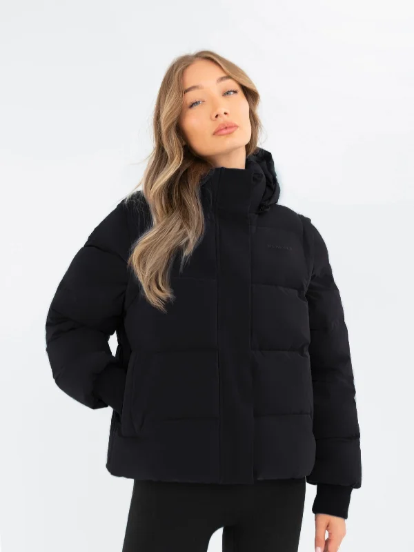 Multiway Puffer Coat 2 - Black Best women's jackets for rain