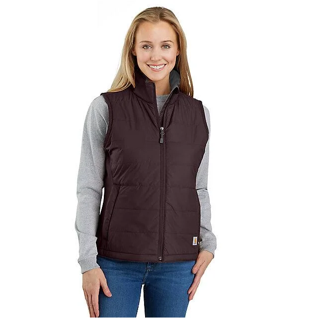 Women's Rain Defender Puffer Vest - Relaxed Fit - Blackberry Women's affordable jackets