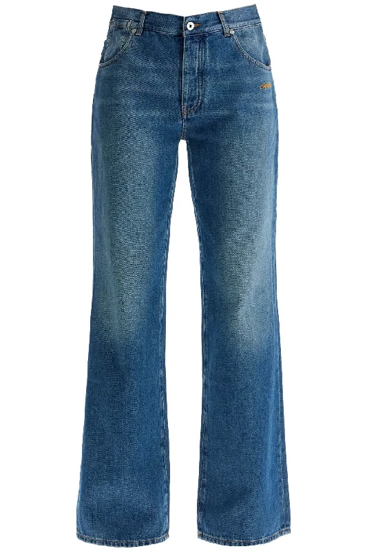 OFF-WHITE wide leg jeans