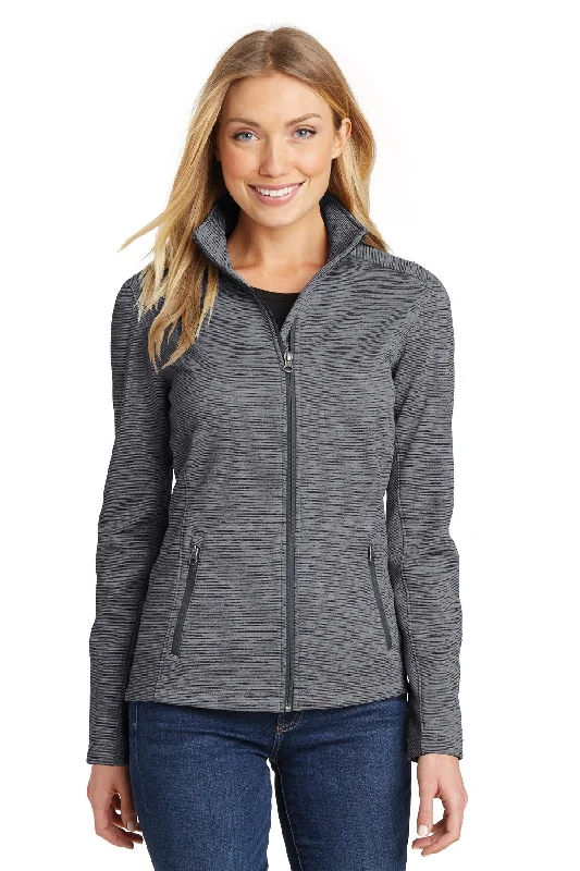 Port Authority® Ladies Digi Stripe Fleece Jacket. L231 Stylish Hoodies Collection