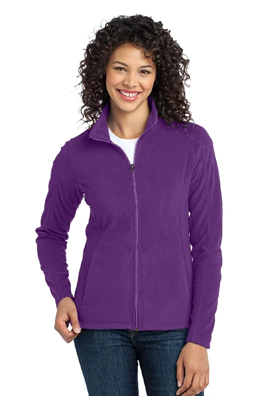 Port Authority® Ladies Microfleece Jacket. L223 Long Hoodie Sweatshirt