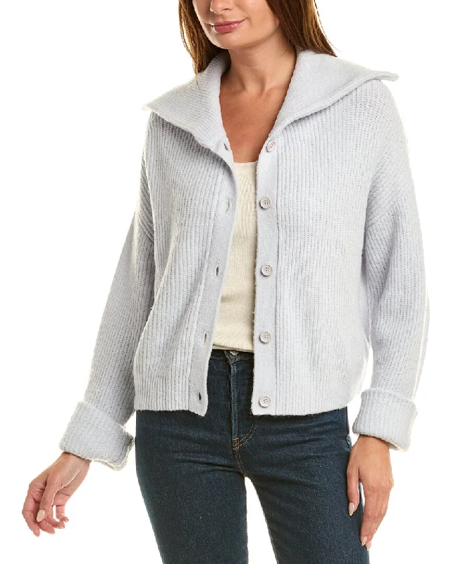 525 America Suzanne Chunky Collar Cardigan Water-resistant sweaters