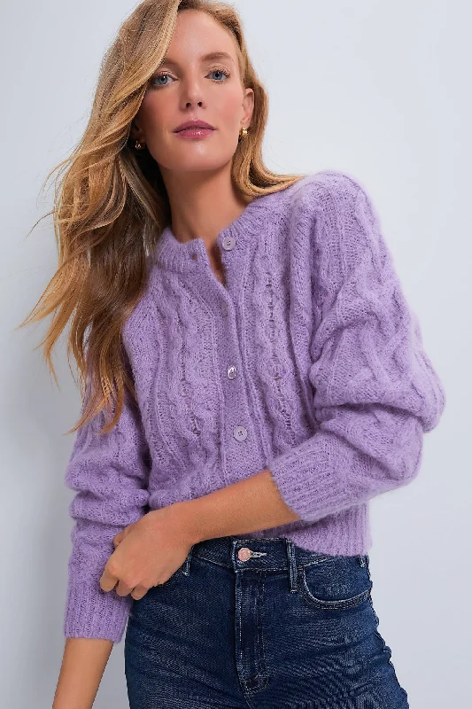 Lilac Ery Cardigan Cheap sweaters