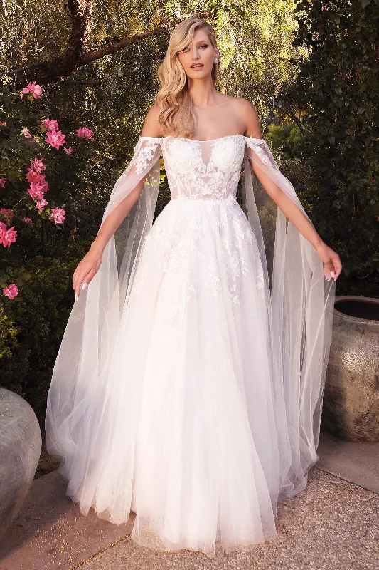 Enchantment Embodied: Cinderella Divine's A1080W Wedding Gown for Timeless Elegance Wedding Dress Style