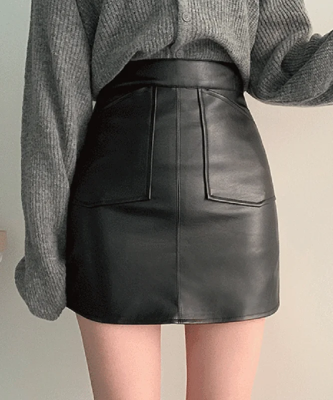 Ending Bag Leather Skirts Earthy tone unclassified skirts