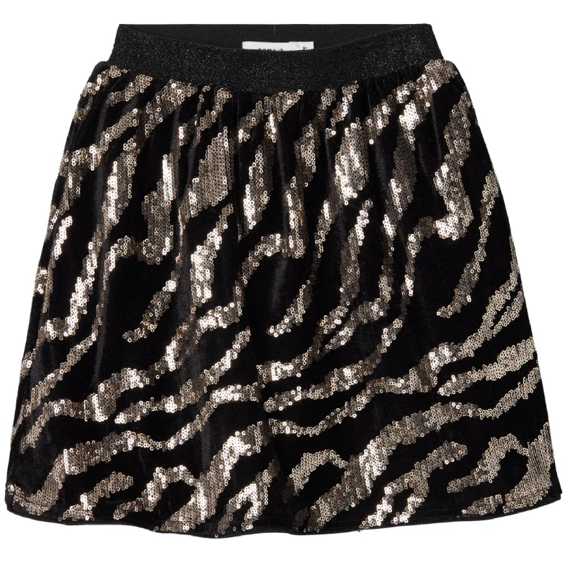 Name It Black Zebra Ranimal Skirt Club unclassified skirts