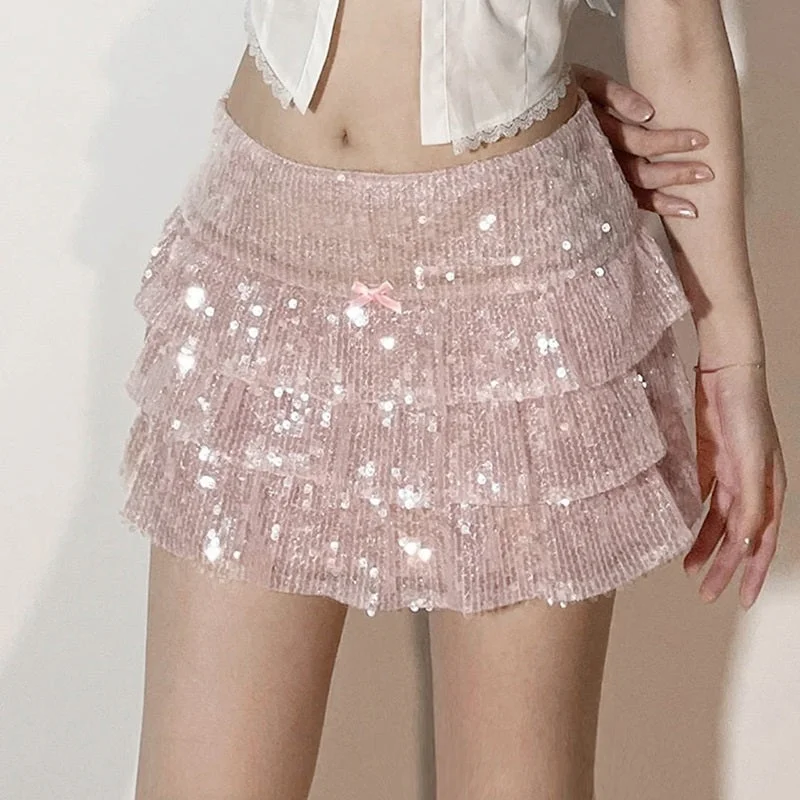 pink bling skirt by11291 Wrap unclassified skirts