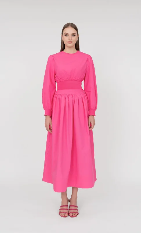 Victoria Skirt in Taffy Pink Embroidered unclassified skirts