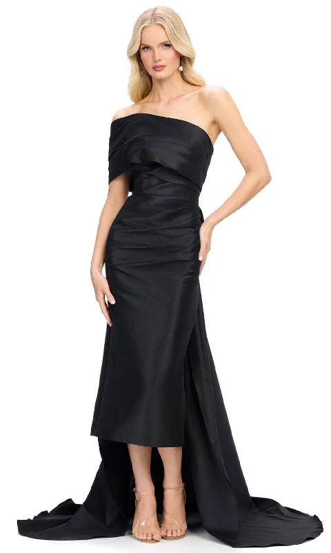 Ashley Lauren 11727 - Asymmetric Evening Gown with Overskirt Graduation party dresses