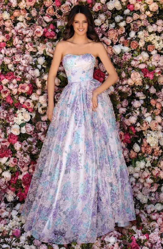 Clarisse - Strapless Sweetheart Ballgown 5122 - 1 pc Lilac Multi In Size 6 Available Glamorous party dresses