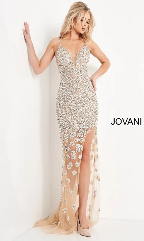 Formal Long Dress 02492 by Jovani Cute floral print maxi dresses