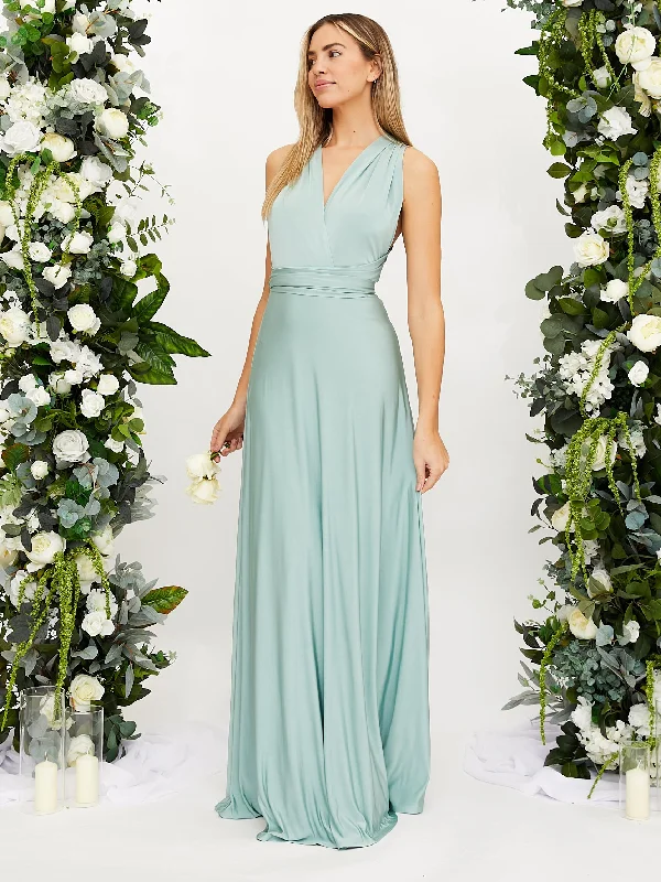 Multi-way Slinky Maxi Dress / Sage Best maxi dresses for tall women