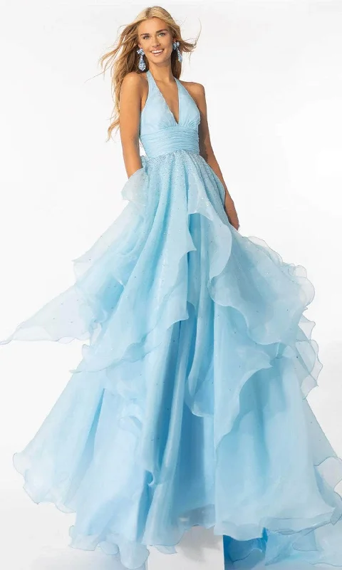 Ava Presley 39560 - Ruffled A-Line Prom Gown Bright color unclassified dresses