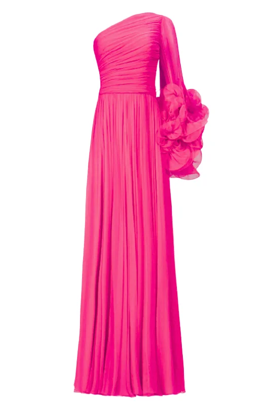 Aziza Silk Georgette Gown | Fusion Pink Best-selling unclassified dresses