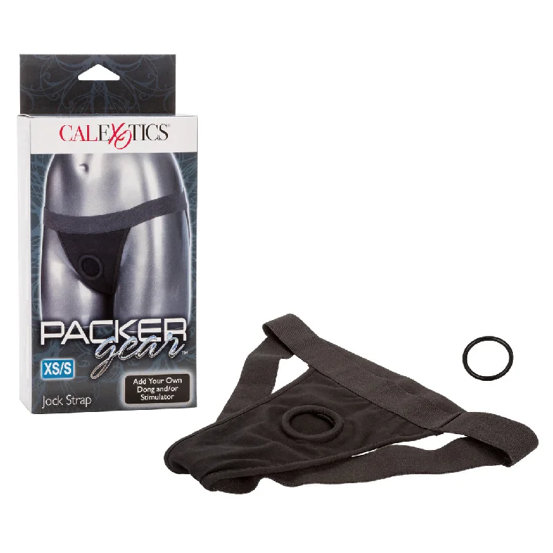 CalExotics PACKER GEAR Jock Strap to Add Your Own Dong or Dildo and or Stimulator Black XS/S Club unclassified dresses