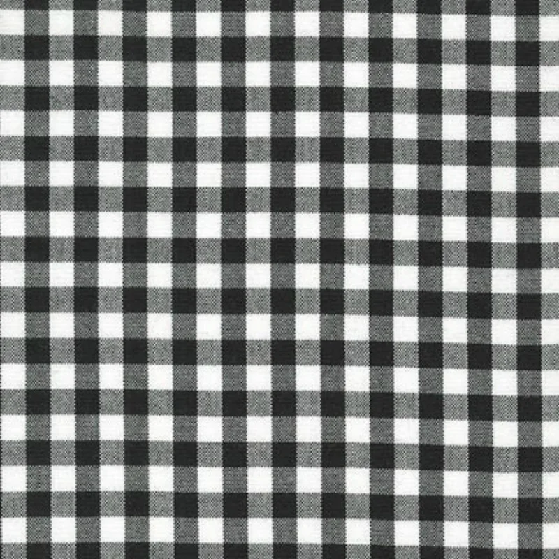 Carolina Gingham 1/4" in Black One-shoulder unclassified dresses