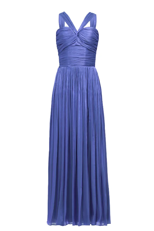 Cavana Iridescent Draped Dress | Deep Blue Elegant unclassified dresses