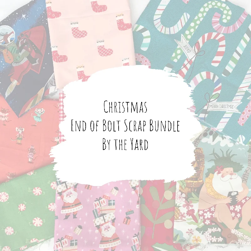 Christmas - Cotton End of Bolt Scrap Bundle (By the Yard) Wrap unclassified dresses