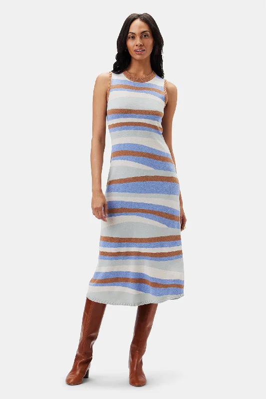 Colette Knit Dress - Multi Stripe Bright color unclassified dresses