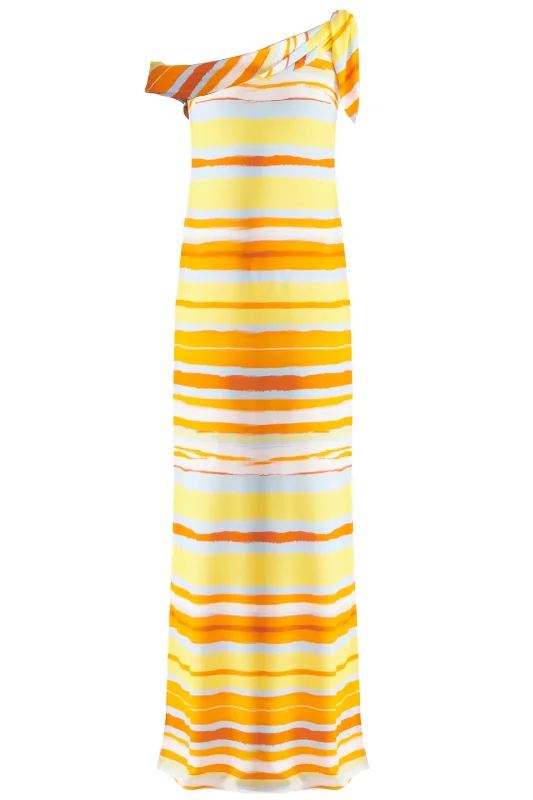 Dalis Dress Painted Stripes | Orange Street style unclassified dresses