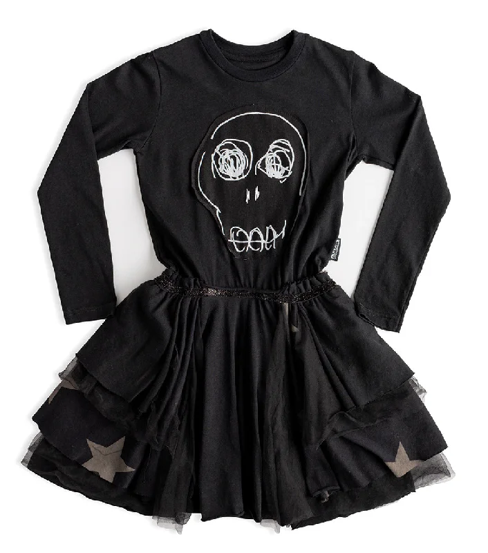 dazed skull layered dress Mesh unclassified dresses