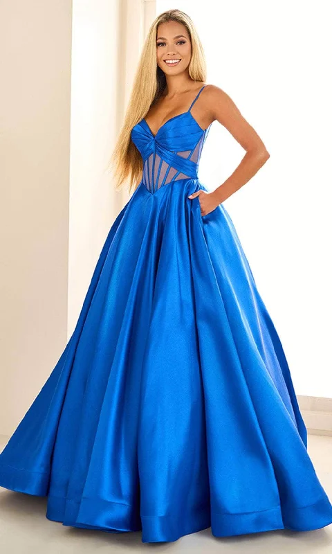 Ellie Wilde EW36073 - Pleated Bodice Prom Ballgown Tulle unclassified dresses