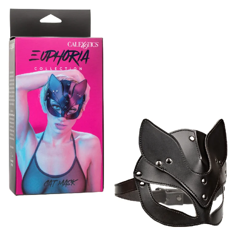 Euphoria Collection CAT MASK Vegan Leather Black Trendy unclassified dresses