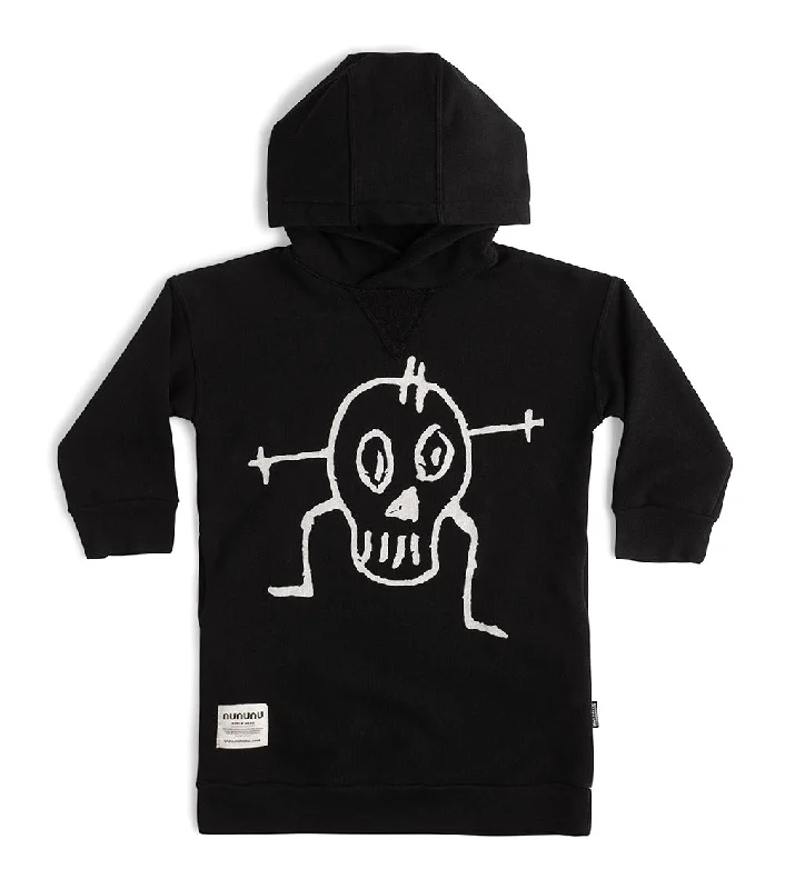 goofy skull hooded dress Winter unclassified dresses