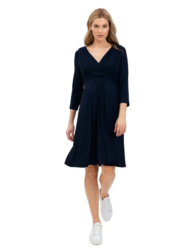 Maddona Maternity and Nursing Dress - Navy Corset unclassified dresses