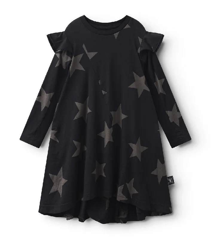 ruffled sleeve 360 star dress Earthy tone unclassified dresses