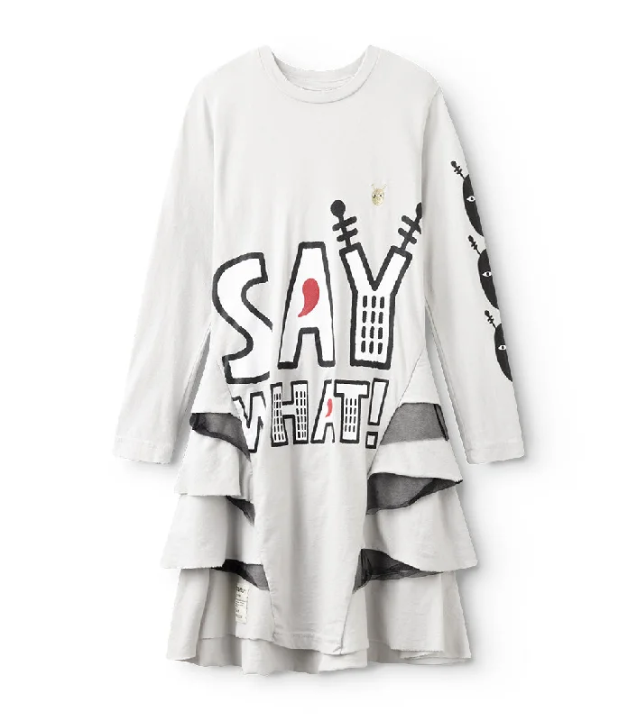 say what! layered dress Bright color unclassified dresses