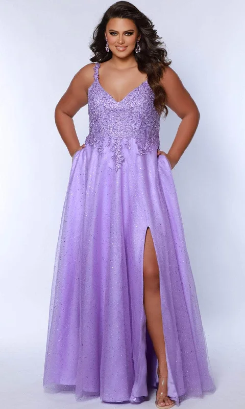 Sydney's Closet SC7384 - Embellished A-Line Prom Dress Printed unclassified dresses