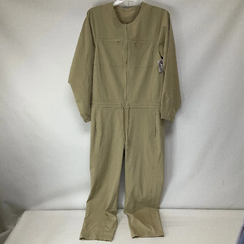 Tan Jumpsuit Lululemon, Size 6 Ruched unclassified dresses