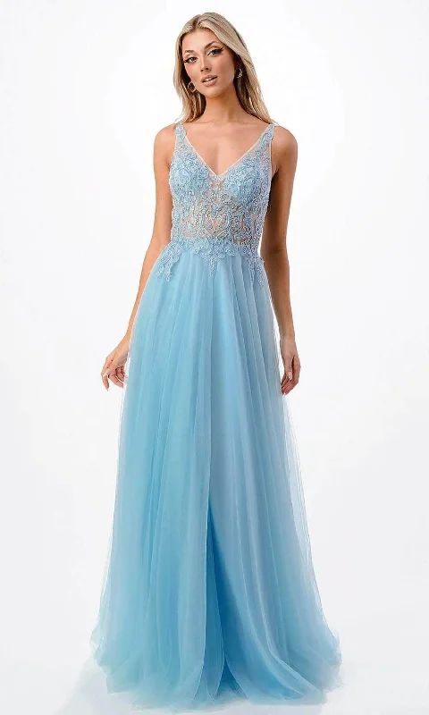 Trevi Collection P2108 - Embroidered Prom Dress Open-back unclassified dresses