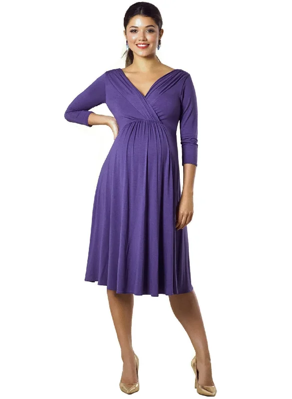 Willow Maternity & Nursing Dress - Grape Cotton unclassified dresses