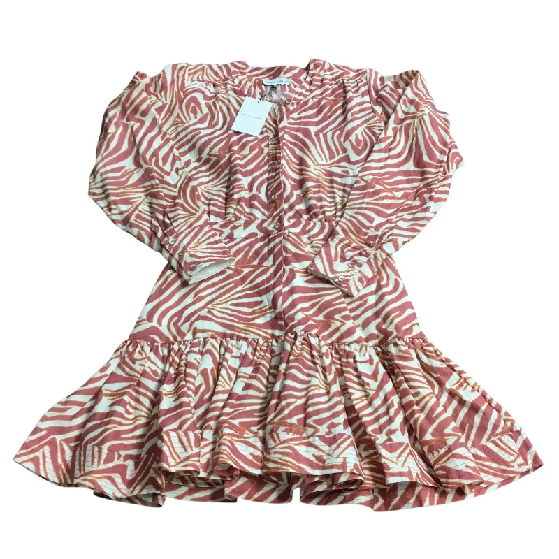 Dress Casual Short By Cmb In Pink & White, Size: S Vintage Pleated Skirt