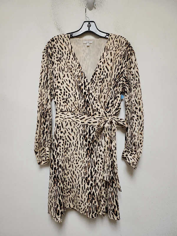 Dress Casual Short By Joie In Animal Print, Size: L Mini Skirt with Belt