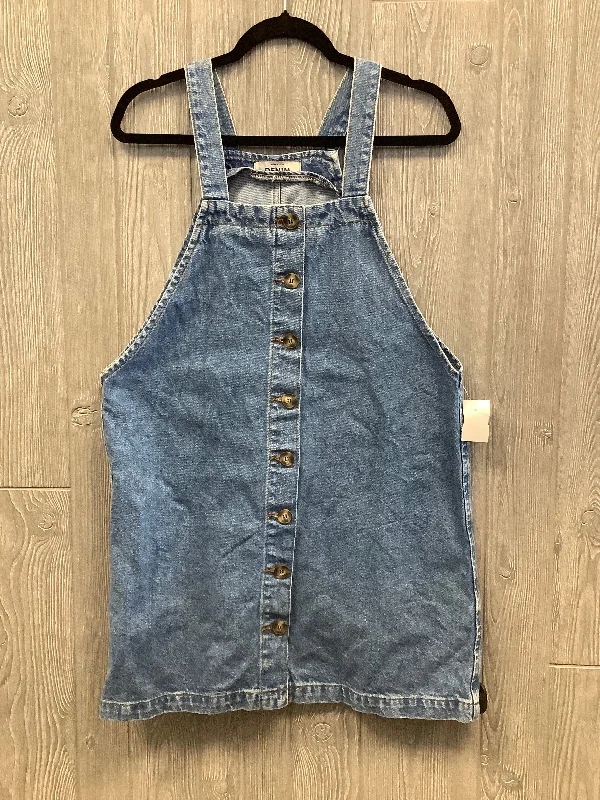 Dress Casual Short By New Look In Blue Denim, Size: L Mini Skirt Party