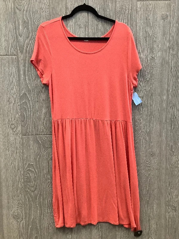 Dress Casual Short By Old Navy In Orange, Size: L Plaid Skater Skirt