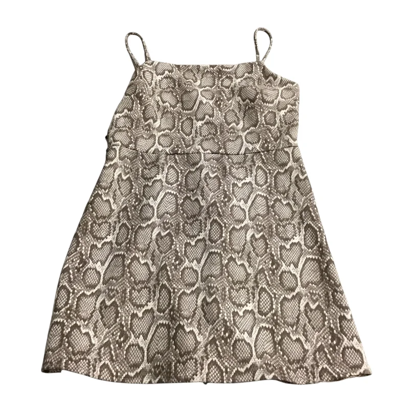 Dress Casual Short By She + Sky In Snakeskin Print, Size: L Bohemian Mini Skirt