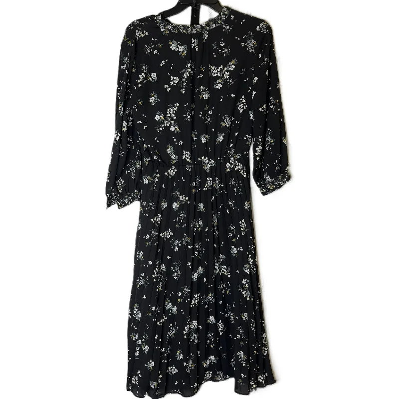 Dress Casual Midi By H&m In Black, Size: 6 Soft Wool Midi