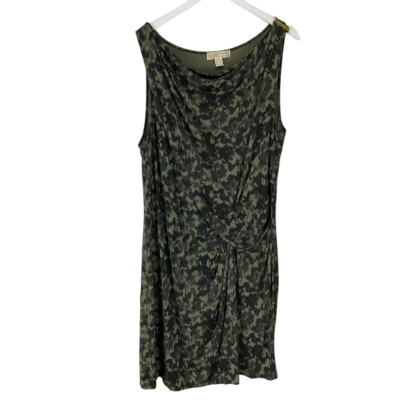 Dress Casual Midi By Michael By Michael Kors In Green, Size: Xl Button-front Midi Skirt