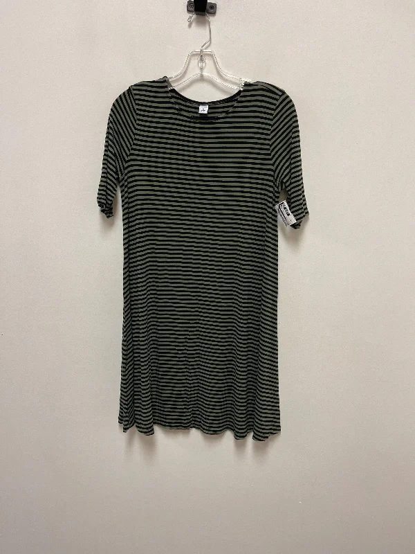 Dress Casual Midi By Old Navy In Black & Green, Size: M Fitted Midi Skirt