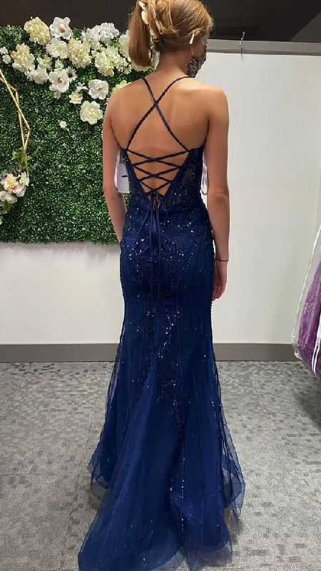 Glitter Mermaid Prom Dress With Lace-up Back,Sparkly Evening Dress Y5223 Lace Mini Dress